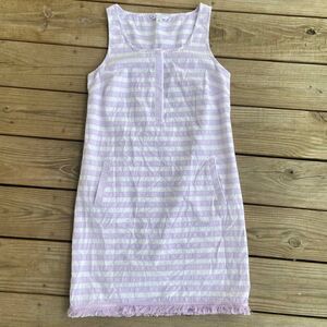 Southern Tide Purple Sky Stripe Corrine Dress XS